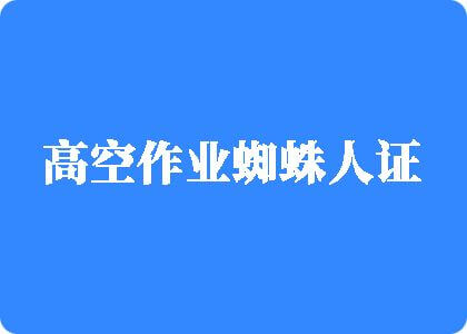 f天美日逼逼高空作业蜘蛛人证